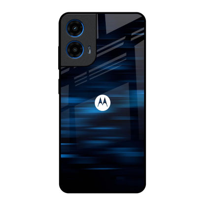 Blue Rough Abstract Motorola G45 5G Glass Back Cover Online