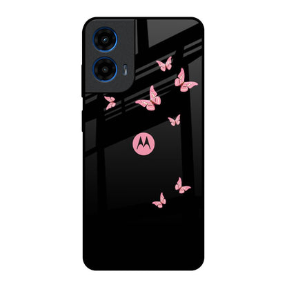 Fly Butterfly Motorola G45 5G Glass Back Cover Online