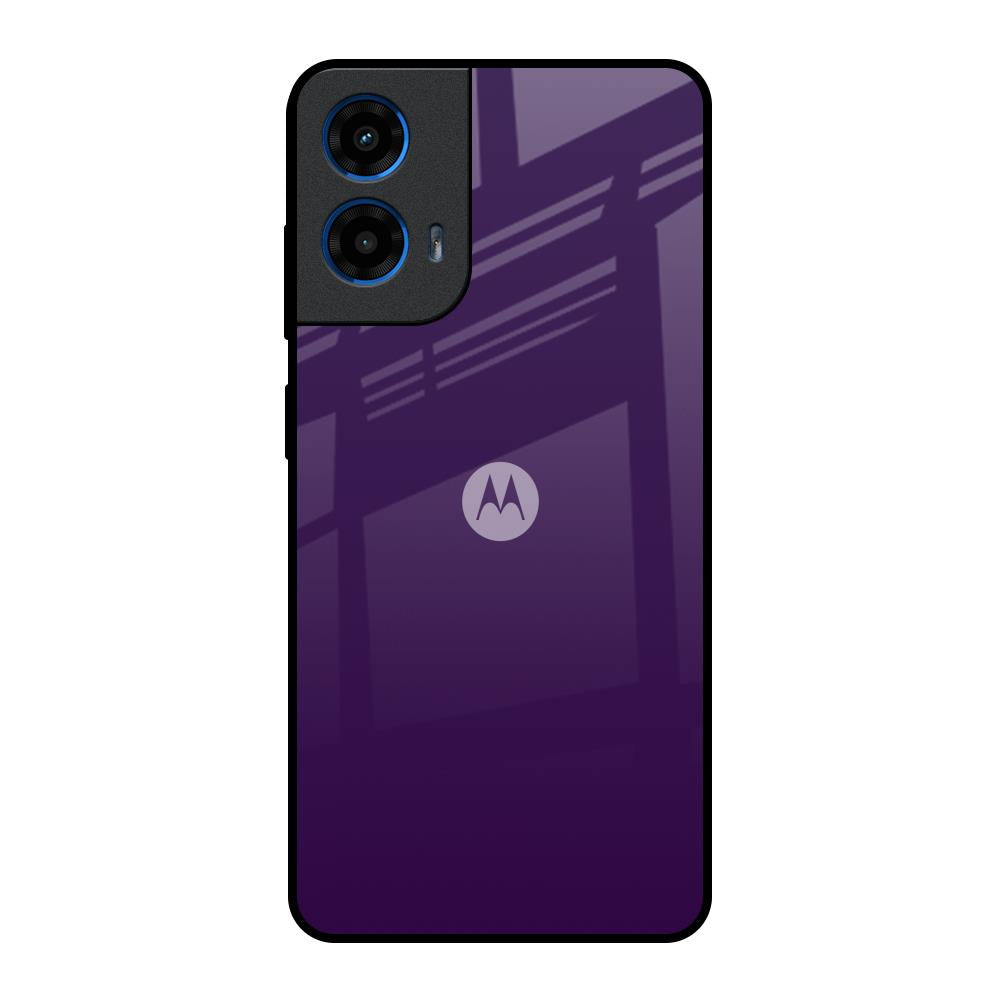 Dark Purple Motorola G45 5G Glass Back Cover Online