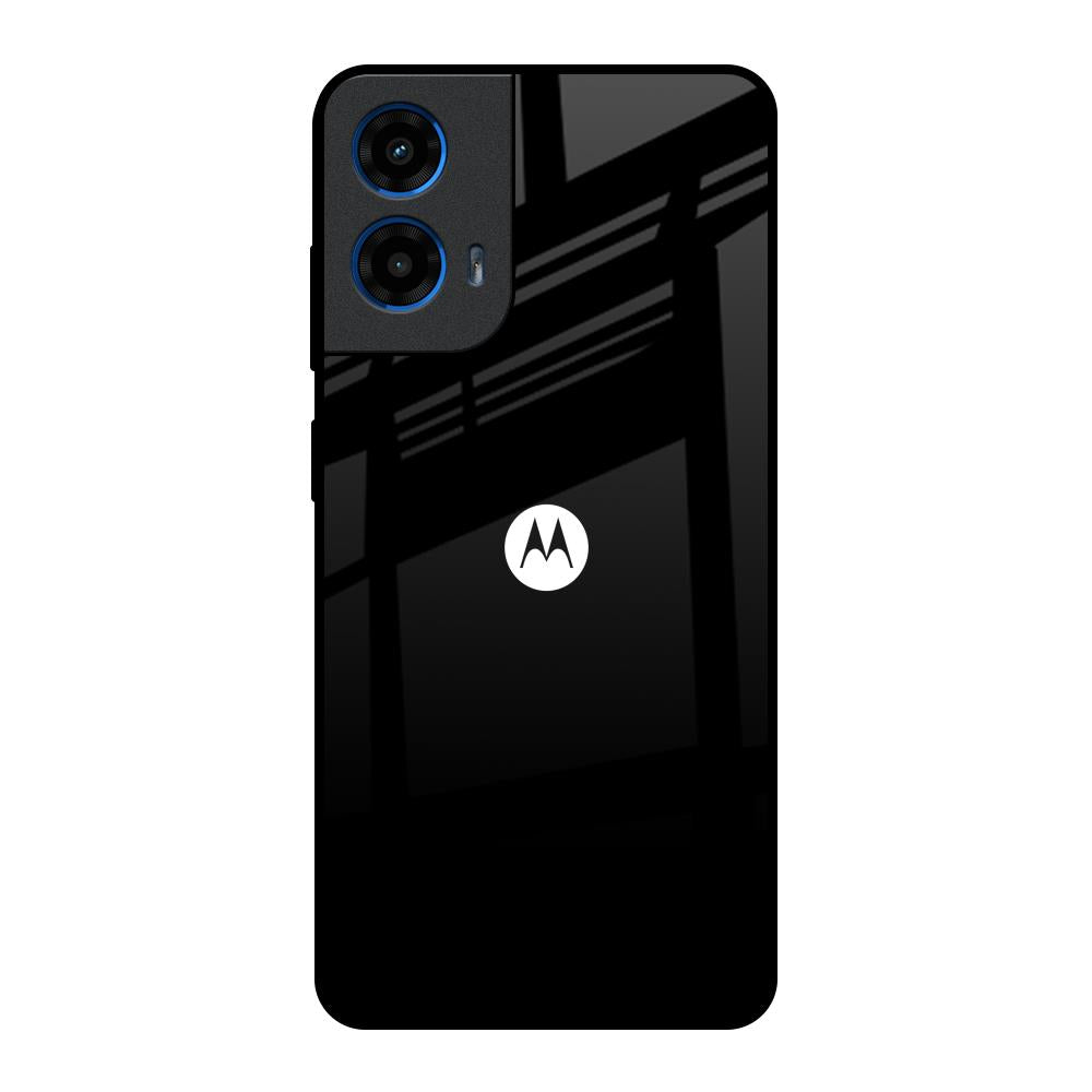 Jet Black Motorola G45 5G Glass Back Cover Online