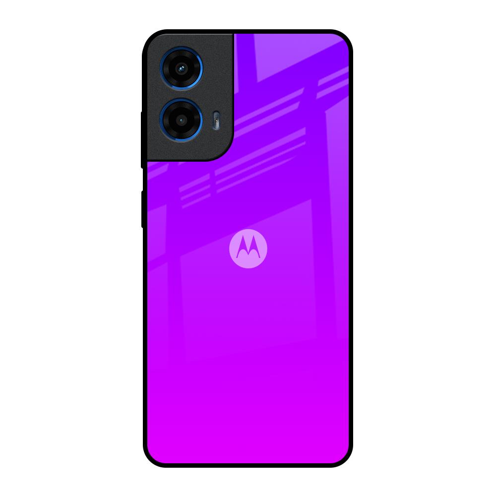 Purple Pink Motorola G45 5G Glass Back Cover Online