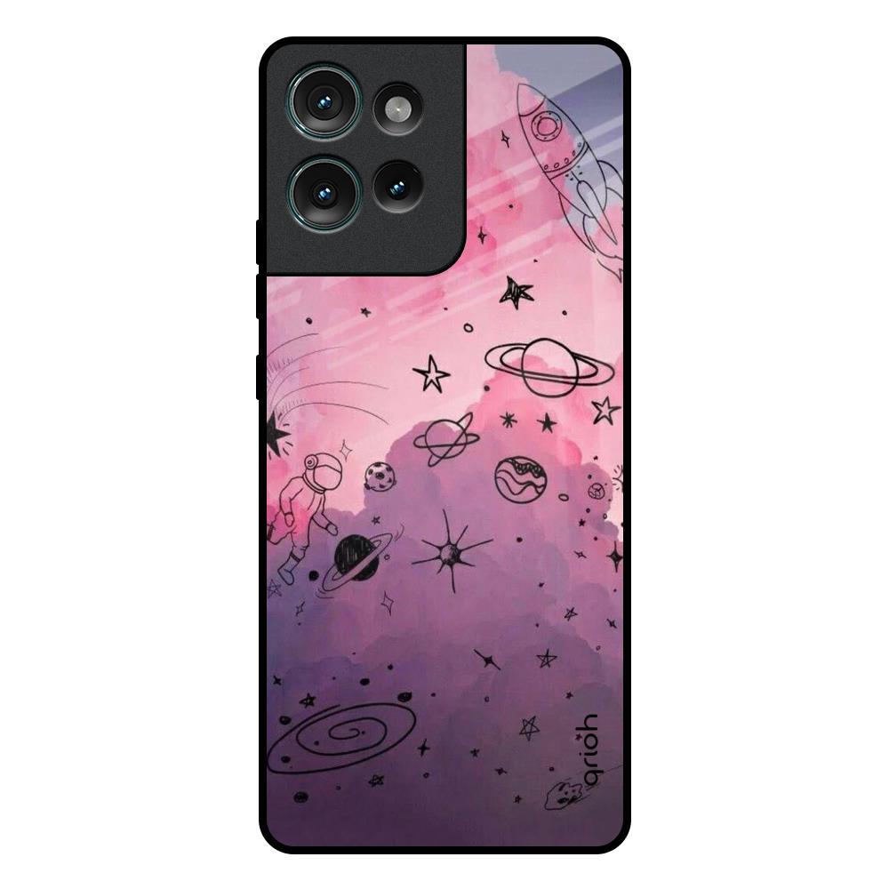Space Doodles Motorola Edge 50 5G Glass Back Cover Online