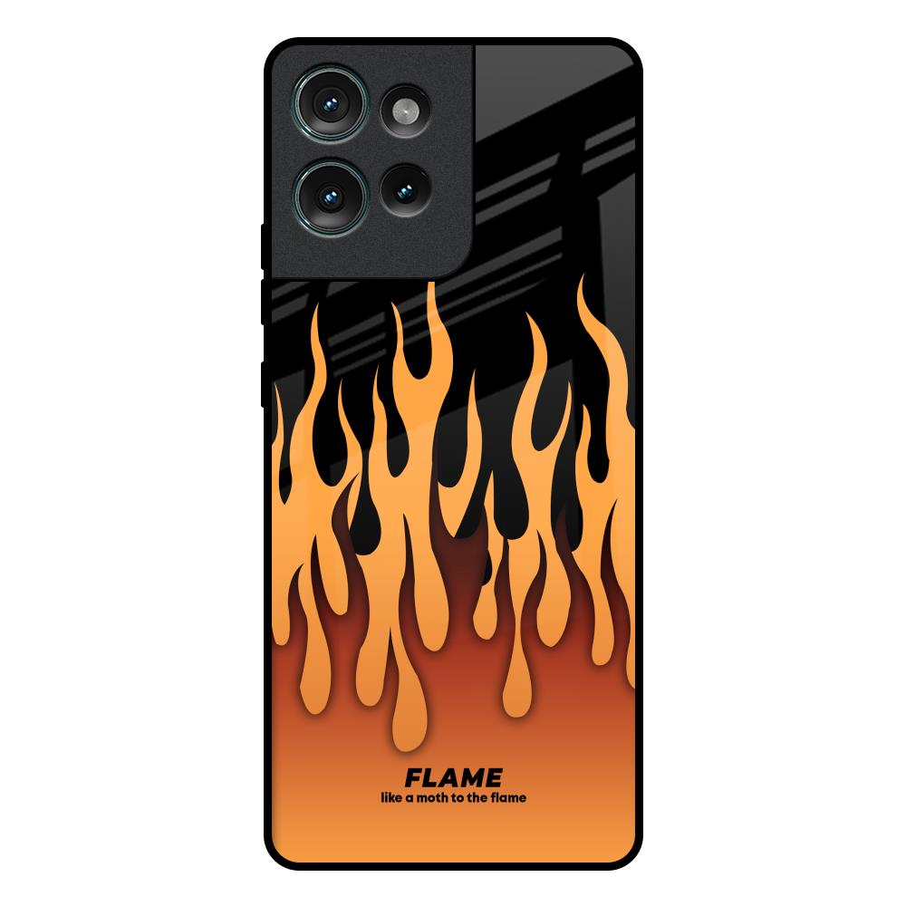 Fire Flame Motorola Edge 50 5G Glass Back Cover Online