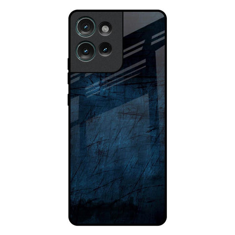 Dark Blue Grunge Motorola Edge 50 5G Glass Back Cover Online