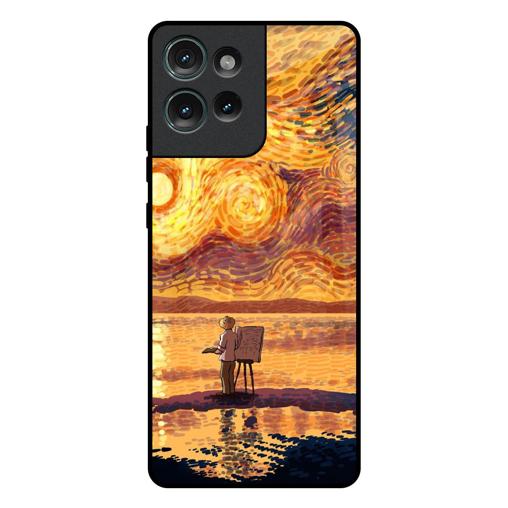 Sunset Vincent Motorola Edge 50 5G Glass Back Cover Online
