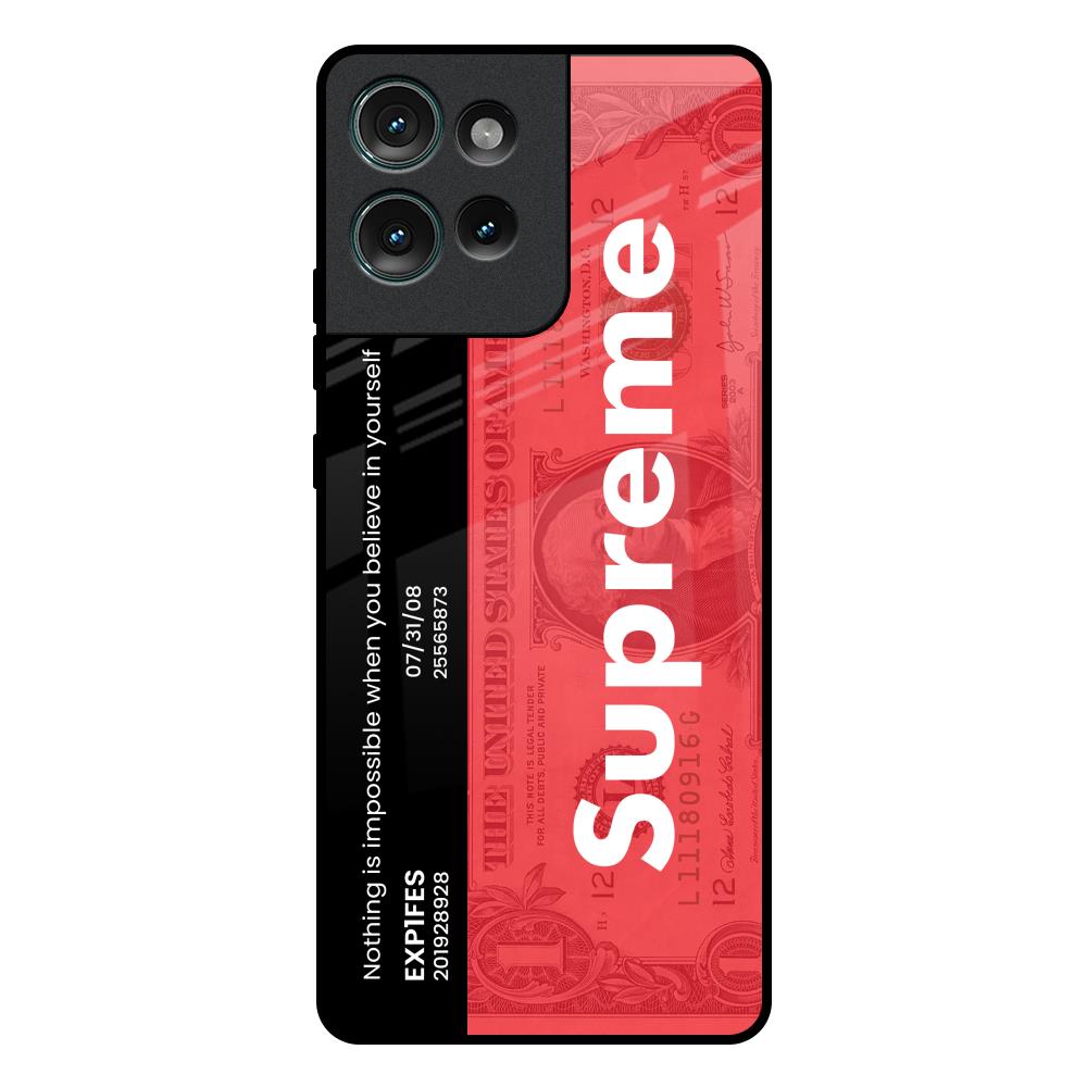 Supreme Ticket Motorola Edge 50 5G Glass Back Cover Online