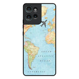 Travel Map Motorola Edge 50 5G Glass Back Cover Online