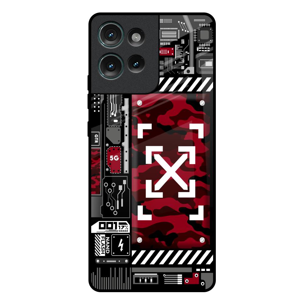 Technology Art Motorola Edge 50 5G Glass Back Cover Online