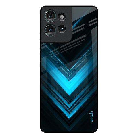 Vertical Blue Arrow Motorola Edge 50 5G Glass Back Cover Online
