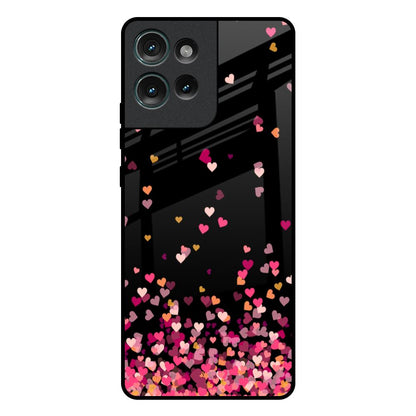 Heart Rain Fall Motorola Edge 50 5G Glass Back Cover Online