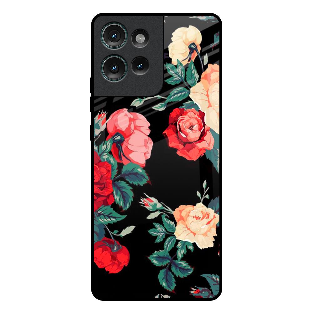 Floral Bunch Motorola Edge 50 5G Glass Back Cover Online