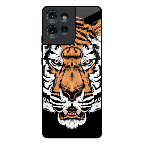 Angry Tiger Motorola Edge 50 5G Glass Back Cover Online