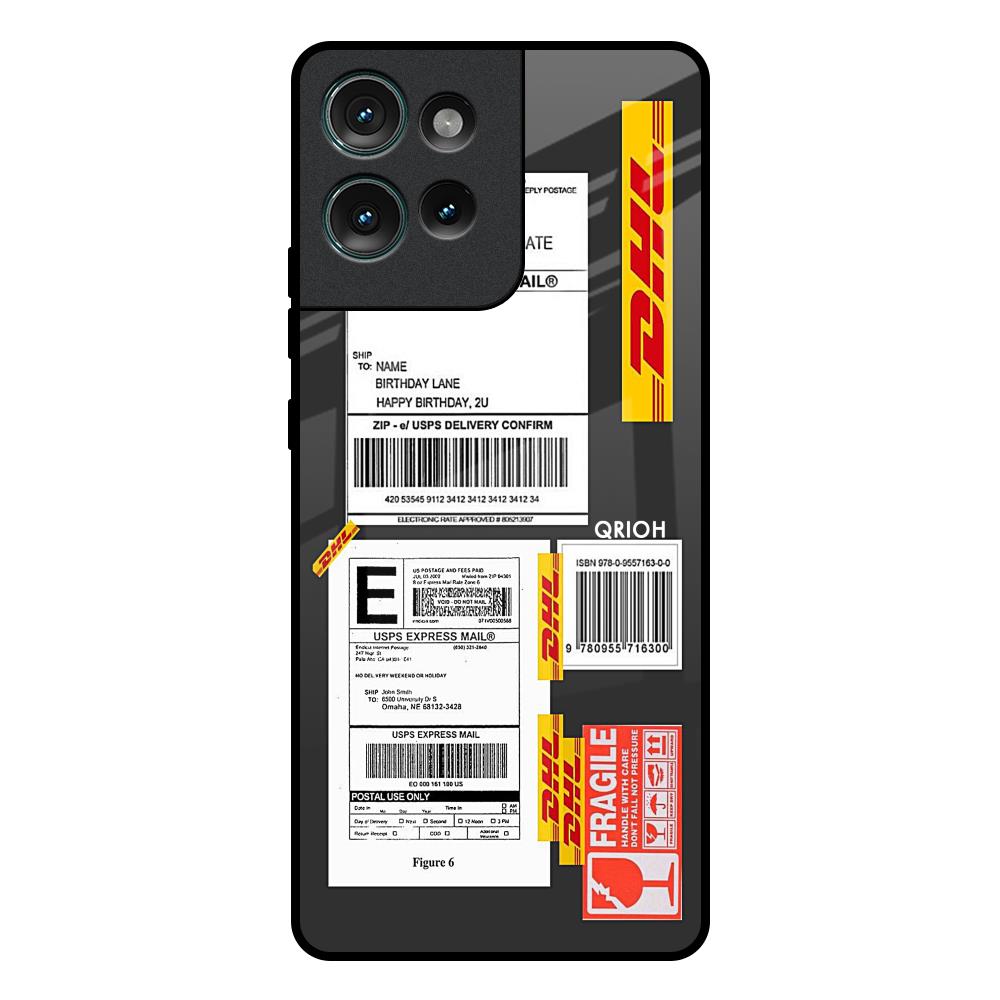Cool Barcode Label Motorola Edge 50 5G Glass Back Cover Online
