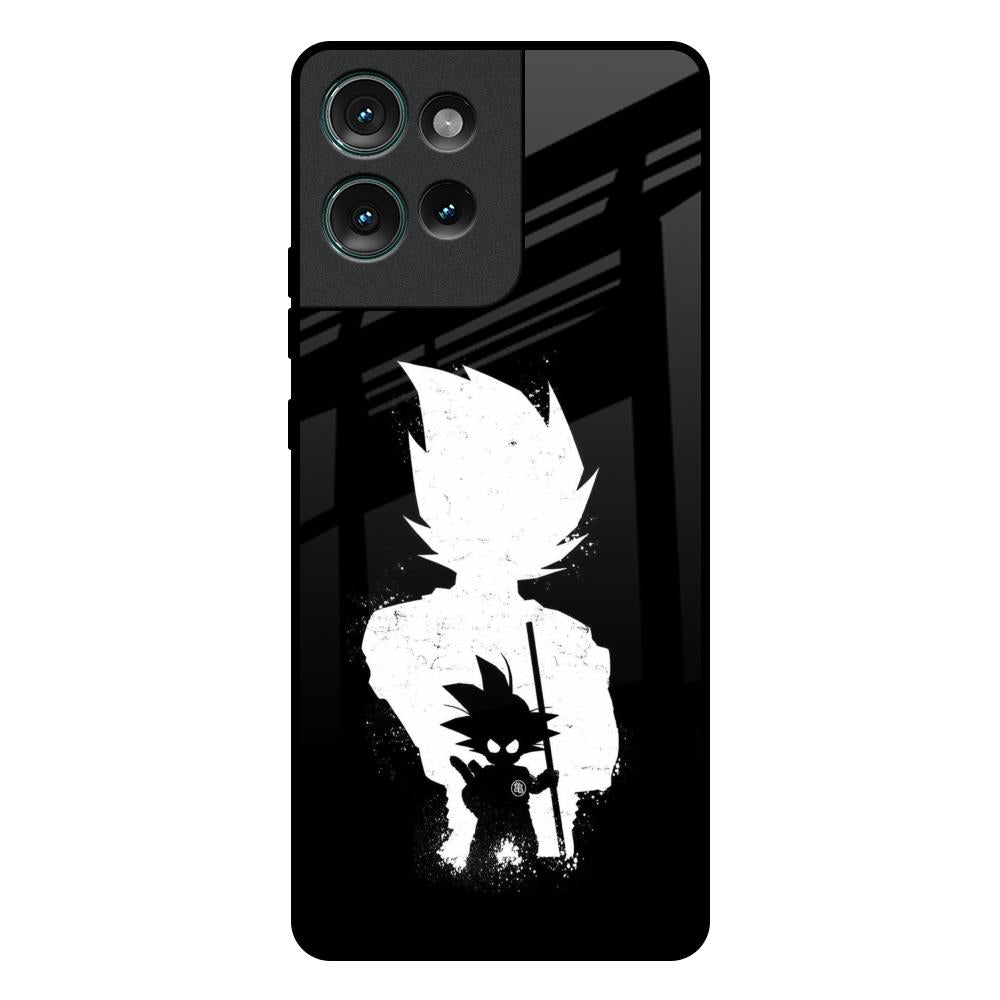 Monochrome Goku Motorola Edge 50 5G Glass Back Cover Online