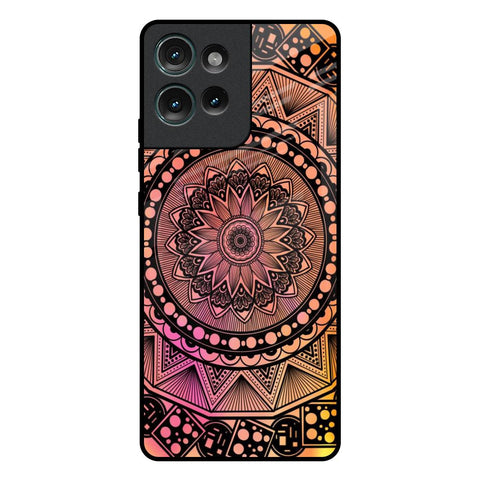 Floral Mandala Motorola Edge 50 5G Glass Back Cover Online