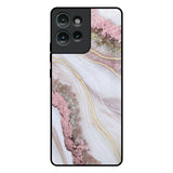 Pink & Gold Gllitter Marble Motorola Edge 50 5G Glass Back Cover Online