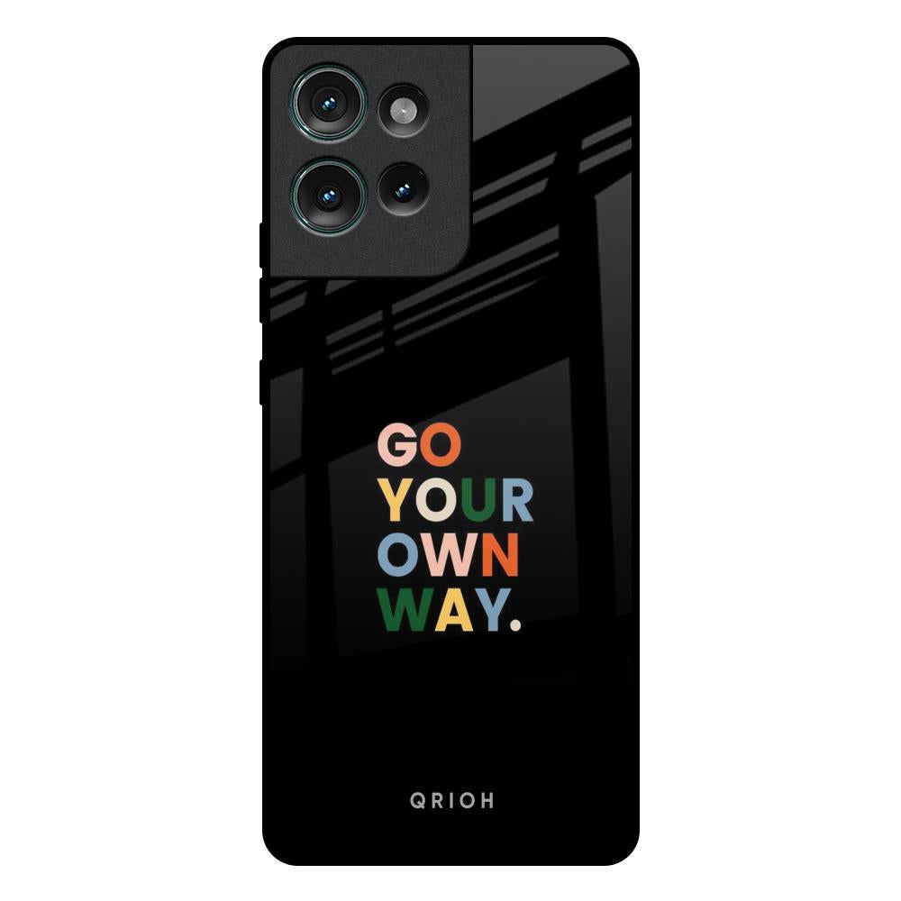 Go Your Own Way Motorola Edge 50 5G Glass Back Cover Online