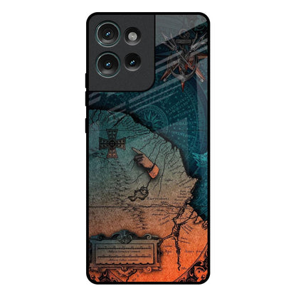 Geographical Map Motorola Edge 50 5G Glass Back Cover Online