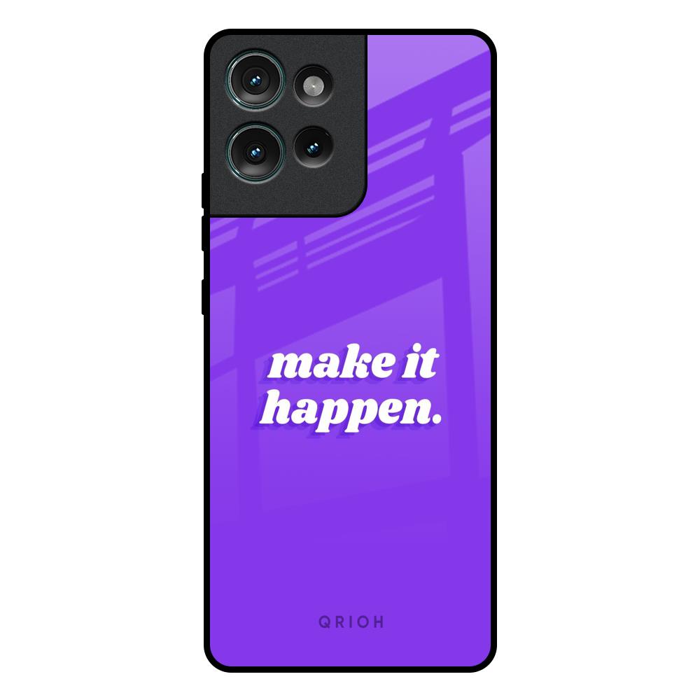 Make it Happen Motorola Edge 50 5G Glass Back Cover Online