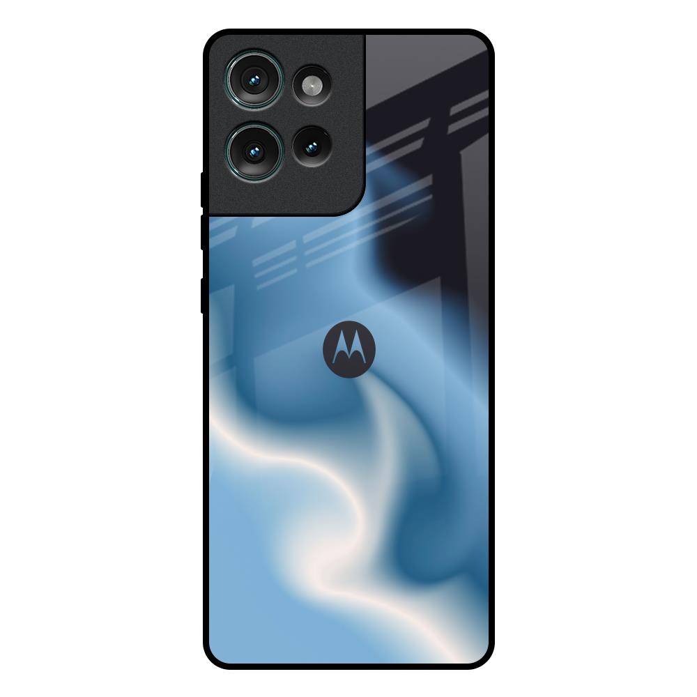 Blue Waves Motorola Edge 50 5G Glass Back Cover Online