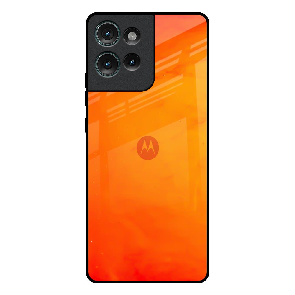 Tangy Orange Motorola Edge 50 5G Glass Back Cover Online