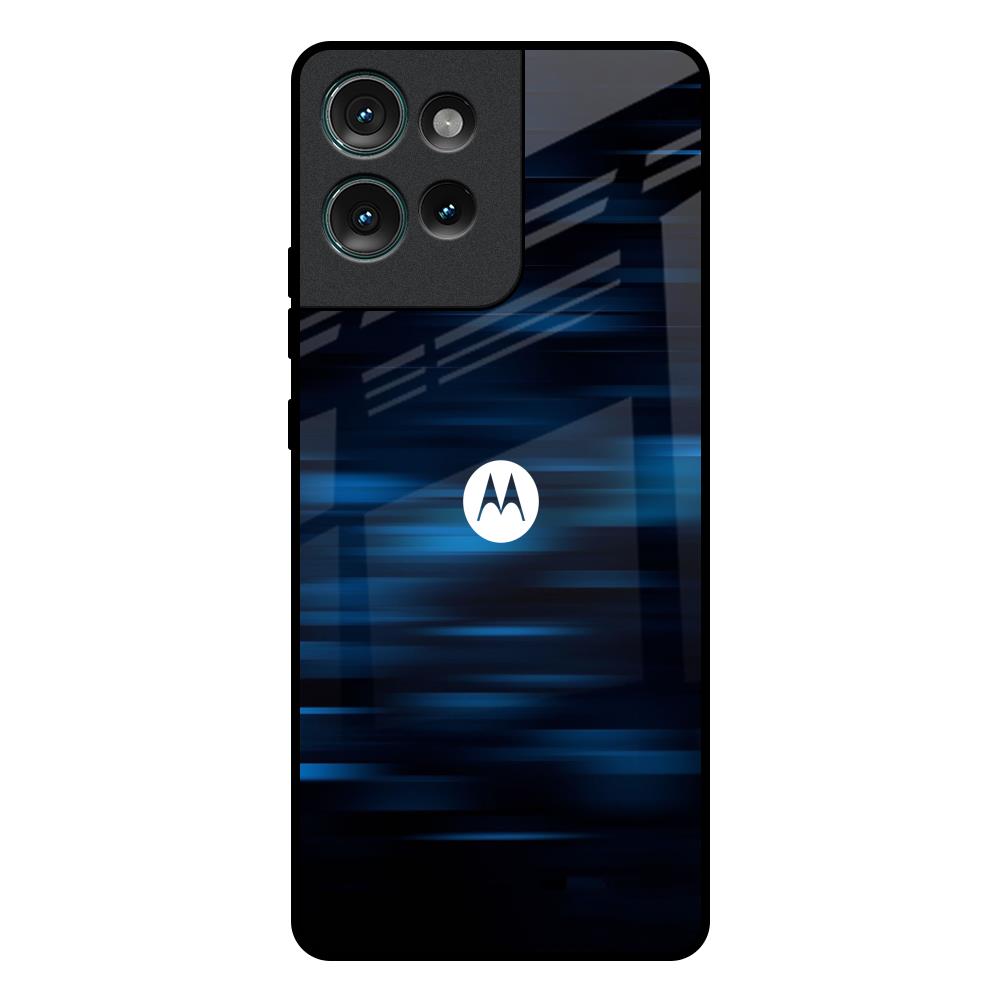 Blue Rough Abstract Motorola Edge 50 5G Glass Back Cover Online