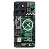 Green Camo Circuit Motorola Edge 50 Neo 5G Glass Back Cover Online
