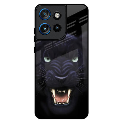 Angry Black Tiger Motorola Edge 50 Neo 5G Glass Back Cover Online