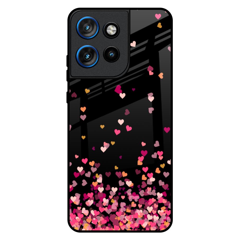 Heart Rain Fall Motorola Edge 50 Neo 5G Glass Back Cover Online