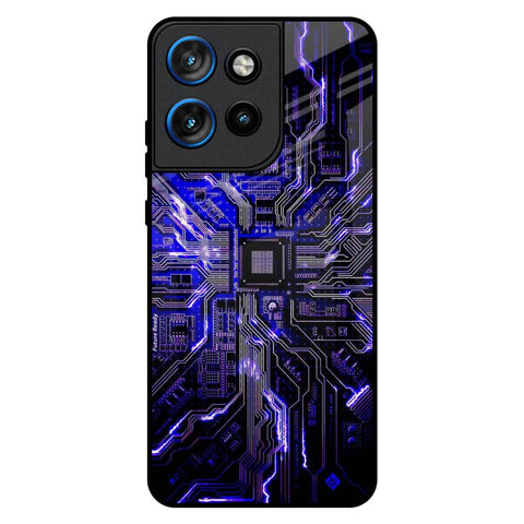 Techno Color Pattern Motorola Edge 50 Neo 5G Glass Back Cover Online