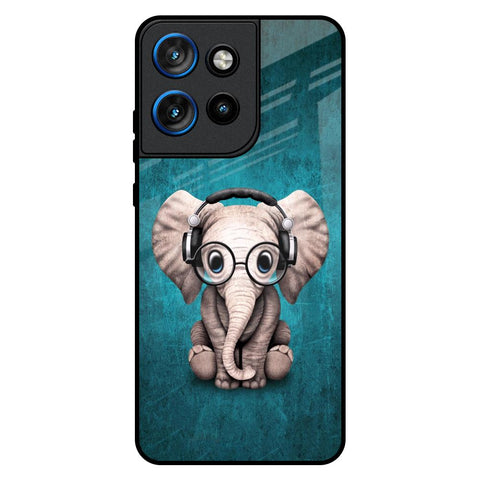 Adorable Baby Elephant Motorola Edge 50 Neo 5G Glass Back Cover Online