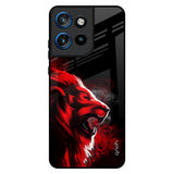 Red Angry Lion Motorola Edge 50 Neo 5G Glass Back Cover Online