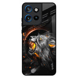 Aggressive Lion Motorola Edge 50 Neo 5G Glass Back Cover Online