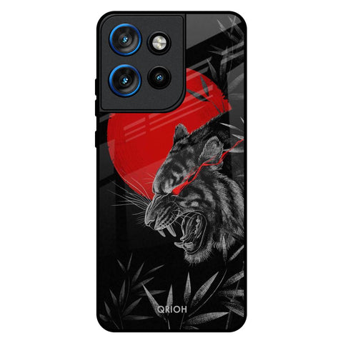 Red Moon Tiger Motorola Edge 50 Neo 5G Glass Back Cover Online