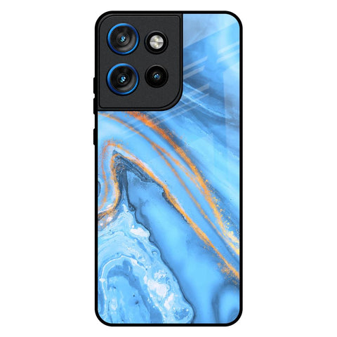 Vibrant Blue Marble Motorola Edge 50 Neo 5G Glass Back Cover Online
