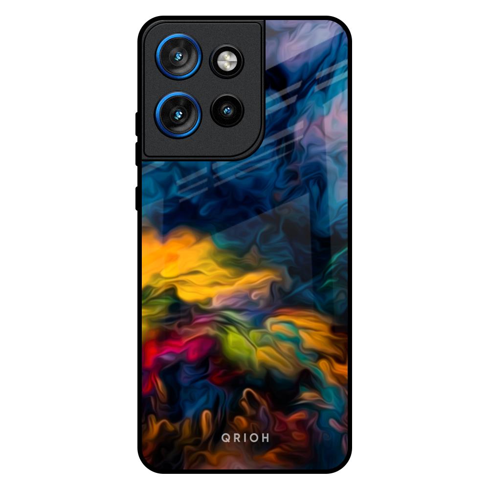 Multicolor Oil Painting Motorola Edge 50 Neo 5G Glass Back Cover Online