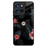 Tropical Art Flower Motorola Edge 50 Neo 5G Glass Back Cover Online