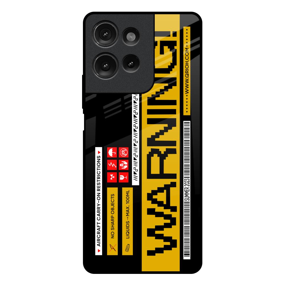 Aircraft Warning Motorola G75 5G Glass Back Cover Online