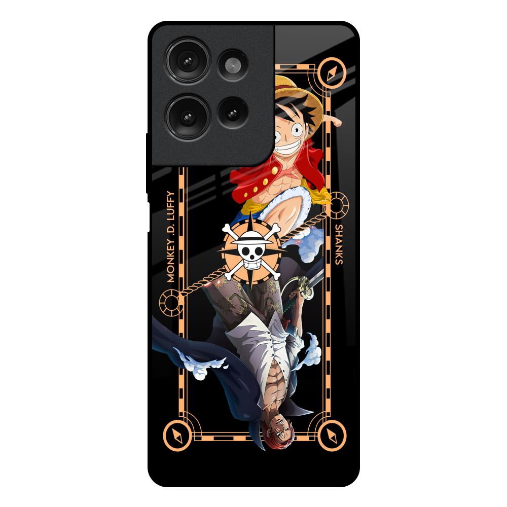 Shanks & Luffy Motorola G75 5G Glass Back Cover Online