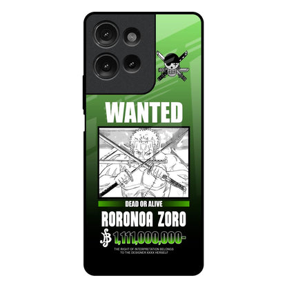 Zoro Wanted Motorola G75 5G Glass Back Cover Online