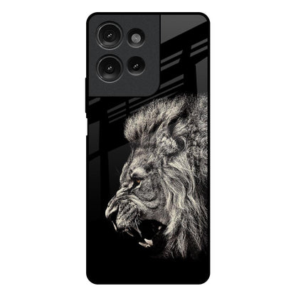 Brave Lion Motorola G75 5G Glass Back Cover Online