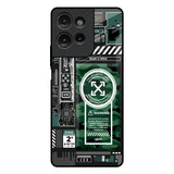 Green Camo Circuit Motorola G75 5G Glass Back Cover Online