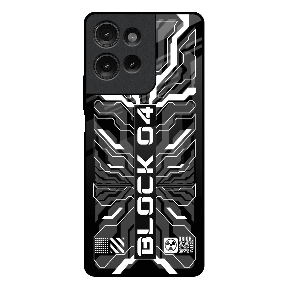 Monochrome Magic Motorola G75 5G Glass Back Cover Online