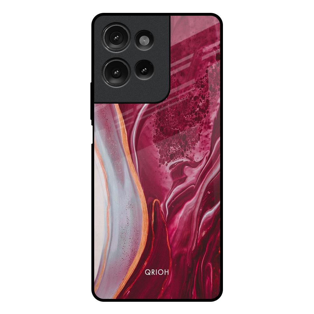 Crimson Ruby Motorola G75 5G Glass Back Cover Online