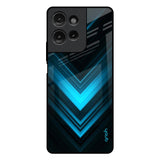 Vertical Blue Arrow Motorola G75 5G Glass Back Cover Online