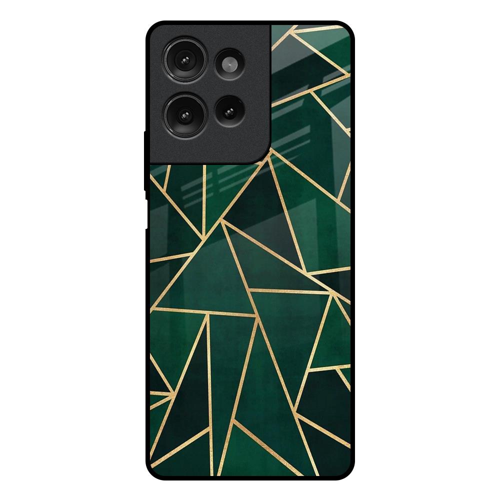 Abstract Green Motorola G75 5G Glass Back Cover Online