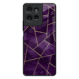 Geometric Purple Motorola G75 5G Glass Back Cover Online