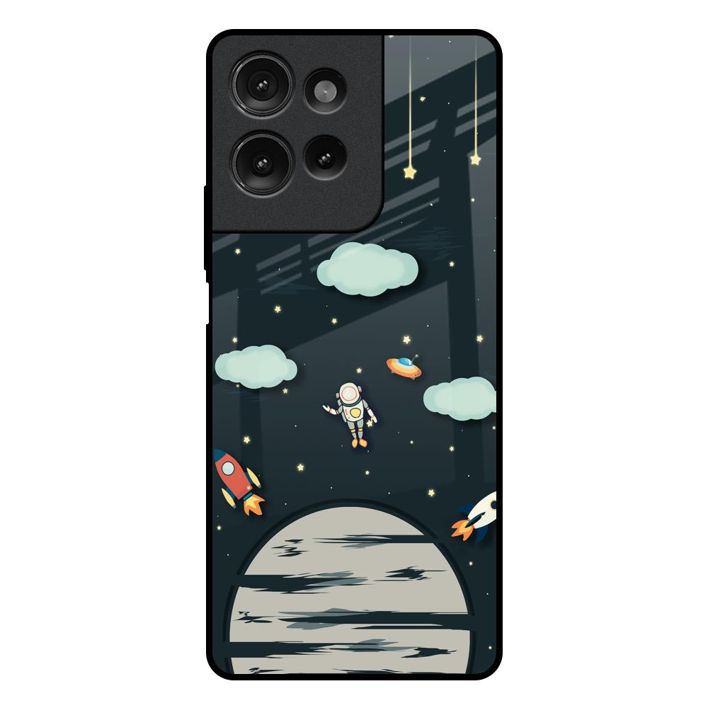 Astronaut Dream Motorola G75 5G Glass Back Cover Online