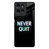 Never Quit Motorola G75 5G Glass Back Cover Online