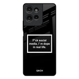 Dope In Life Motorola G75 5G Glass Back Cover Online